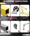 Heavy Duty 2 Ton Hydraulic Engine Hoist Crane Folding Cherry Picker With 4400 Lbs Capacity And Six Locking Casters smooth wheels and reinforced chassis