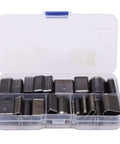 Versatile Hollow Punch Cutter Set With 24 Shape Styles For Small Leather Craft Projects in plastic case, high carbon steel tools