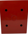 Bright Red Fire Department Box With 14 Gauge Steel Construction And Heavy Duty Stainless Steel Combination Padlock For Gates Lockers Sheds