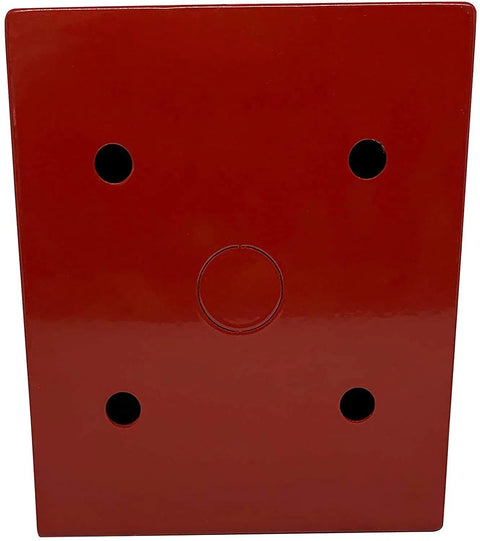 Bright Red Fire Department Box With 14 Gauge Steel Construction And Heavy Duty Stainless Steel Combination Padlock For Gates Lockers Sheds