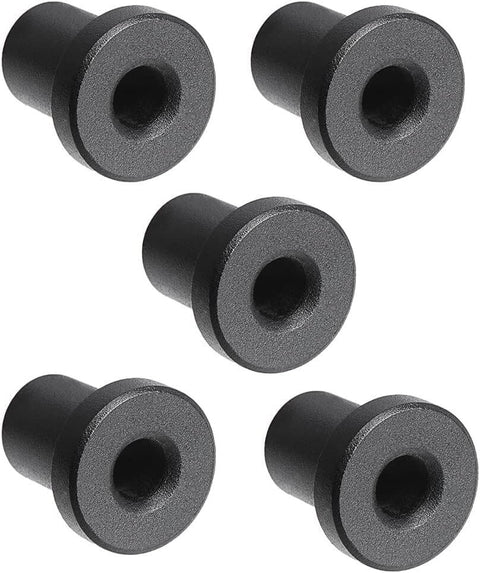 Five Pack Black Barn Door Rollers With 34mm Spacers For Flat Track Sliding Barn Doors Durable Wall Mount Hardware Set