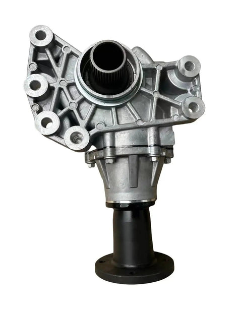 Rugged Six Speed Manual Transmission And Transfer Case Assembly Drop In Swap For Geely Emgrand Four Wheel Drive Engine showing detailed metal housing and connector.