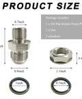 Hella Reliable 10AN Oil Drain Plug M18x1.5 Turbo Oil Return Fitting With Steel Washers Straight Bolt complete dimensions and accessories.