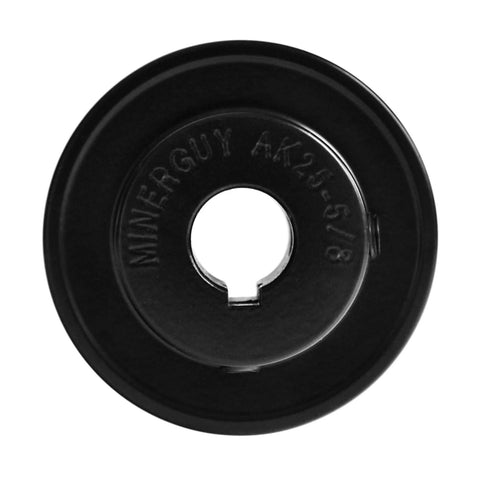 MINERGUY V-belt pulley with 5/8 in bore, 2.5 in OD, single groove, cast iron