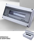 Weatherproof 18-Circuit Outdoor Electrical Junction Box With Distribution Panel Enclosure For Home And RV Use, Durable ABS Dustproof