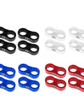 Top Tier 12 Piece Billet Aluminum Fuel Line Clamp Set With AN4 AN6 AN8 AN10 AN12 Hose Separators And Wire Kits For Serious Street Rides And Drag Racing Builds That Need Reliable Grip And Smooth Style, anodized color set