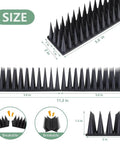 Durable Bird Spikes 20 Pack For Outdoor Fences And Roofs, 18.7 Feet Coverage To Deter Pigeons, Squirrels, Cats, Raccoons And Other Tiny Pests