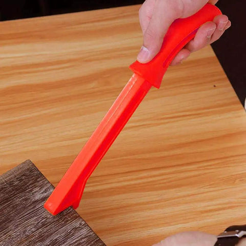 4 Pack Safety Push Sticks For Table Saw And Woodworking Includes Straight Push Blocks And V Style Push Sticks Sturdy ABS Easy Grip Handles Hand Protection For Carpentry Router Tables Band Saws And More in use on wood surface