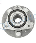 Front Wheel Hub Bearing Assembly Replacement Kit Pair Of 2 For 2010 To 2017 GM Vehicles Including Buick Lacrosse Regal Cadillac CTS XTS Chevy Equinox Impala And More, Direct Fit Front Hub Bearings For AWD And FWD Cars, Durable Steel Construction front view