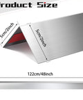 Premium 304 Stainless Steel Corner Guards Rock Solid Wall Edge Protectors 5cm x 122cm durable metal trim for corners