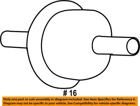 Honda OEM Transmission Filter For Automatic Transaxle 25430PLR003 diagram illustration