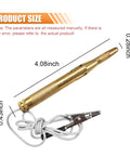 Must-Have Car Voltage Tester Light With LED 6V 12V 24V Bidirectional Circuit Tester Pen Long Probe And Extended Wire Ergonomic Safety Grip Automotive Electrical Voltage Tester For Cars SUVs Trucks, 4.08-inch brass tester with 0.43-inch wire