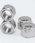 4-40 Nylock Nuts Set, 304 Stainless Steel Nylon Insert Lock Nuts, silver, tough self-locking, 120 piece pack for projects