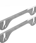 Marine Grade 316 Stainless Steel Stove Gap Covers 23.4 Inch Long, Oven Side Gap Filler with no sharp edges, set of two