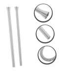 Parliky 2 Piece Tubing Bender Set Hand Benders For Copper Pipes And Wire Easy Use Plumbing Electrical Tasks Durable Flexible Spring Tool Simple Operation Professional Grade showing two flexible spring benders for shaping tubes.