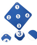 Outdoor Weather Resistant Rubber Fencing Target Double Sided Practice Pad with numbers, lightweight and portable for training.