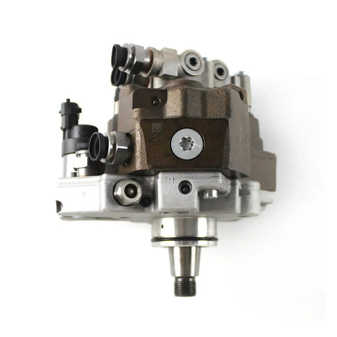 Hella Reliable High Pressure Fuel Pump Built Tough For Better Gas Mileage And Smooth Engine Performance Compatible With Iveco Eurocargo Tector Vertis Direct Replacement Parts 0445020175 0986437341, frontal view showcasing connections.