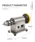 DIY Friendly Jewelry Polishing Machine For Benchtop Use Pro Grade Polisher With 7 Speed Settings and dimensions 170x110x80mm