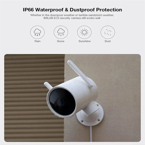 Badass Outdoor Camera Setup With 1080P Clarity And Killer Night Vision For Serious Home Security And Surveillance Goals, showing IP66 waterproof camera.