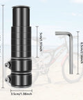 Beefy Adjustable Bicycle Handlebar Riser Extender That Lifts Bar Height Up To 5.3 Inches With Durable Aluminum Alloy