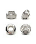 Heavy Duty 304 Stainless Steel Spherical Insert Bearing Rock Solid SUC Series Oil Seal with multiple angles displayed.
