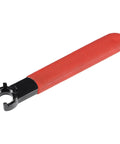 Pro Grade Collet Chuck Wrench Spanner for ER11M Clamping Nut with red non-slip handle, carbon steel construction.