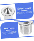 Pro Grade Dowel Pin Set For Woodworking Assorted 6mm 8mm 10mm 12mm Pins With Center Locator Kit And Transfer Plugs For Quick Strong Joints And Precise Board Alignment, steel dowel pin close-up