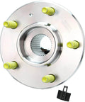 4pc Wheel Hub & Bearing Assemblies Front or Rear for 2000-2013 Chevy Impala, steel hub with ABS, 5-bolt design