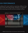 High performance illustration of 8 Inch Inline Booster Duct Fan With Speed Controller Low Noise HVAC Blower.