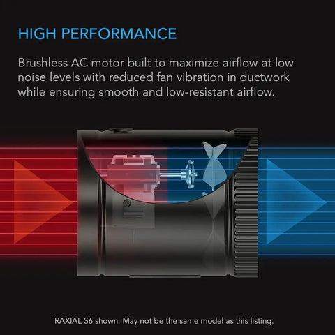 High performance illustration of 8 Inch Inline Booster Duct Fan With Speed Controller Low Noise HVAC Blower.