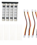 Programmable 2812 LED Arm Light Kit For FPV Drones, 4 Piece Strip Lights, connectors, and adhesive strips