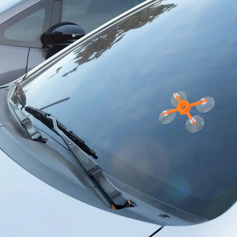 Windshield Crack Repair Kit 4 Piece Set For Chips And Cracks Car Glass Repair No Mixing Required Quick Fix In 20-30 Minutes on car windshield