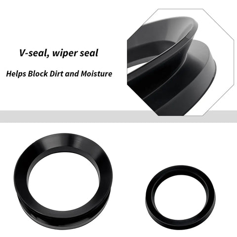 V-seal from Beefed Up Outer Shaft Spindle Bearing Seal Kit for Dana 44 and 10 Bolt Front Axle Fits Chevy K5 K10 K20