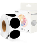 One Inch Round Color Coding Dots Set For Easy File Organization And Inventory Control 500 Circle Labels With Black Writable Surface