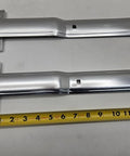 Pair Of 16 Inch Aluminum Offset Bent Strap Hinges For Cargo Utility Trailers And RV Doors, Rustproof Aluminum With 270 Degree Action