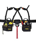 20 Pocket Pro Framers Combo Apron With Tool Belt And Yoke Style Suspenders Black Built For Pros Boss Level Comfort Adjustable Padded Straps