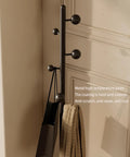 Freestanding Coat Rack With Seven Hooks And Sturdy Metal Base For Bags Hats And Coats Built To Last With High Temperature Paint
