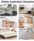 Image showing widely application scenarios of furniture setups in office, kitchen, classroom, study, bedroom, and living room.