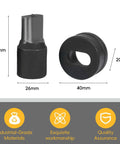 Heavy Duty Hydraulic Oval Hole Punch Die For CH-70 System Replacement 11x18mm shown with dimensions for steel, copper, and aluminum plates.