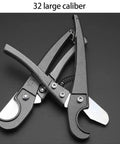 32mm Pipe Cutter With Ratchet Mechanism For PVC Tubing And Plastic Hose Easy One Handed Cut With Durable Steel Blade Ergonomic EZ Grip