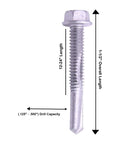 Hex Washer Head Self Drilling Tek Screws For Attaching Sheet Metal To Steel 12 To 24 Size Zinc Plated Steel Self Tapping Fasteners
