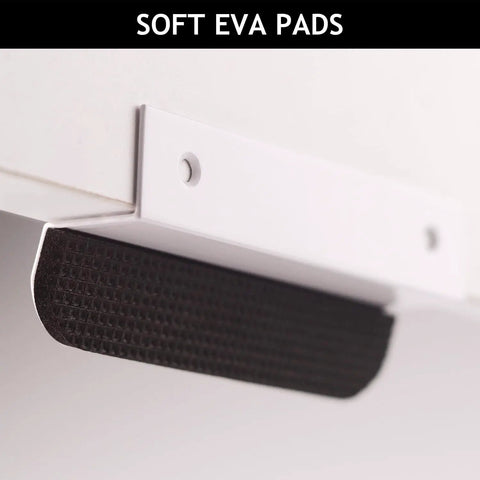 Soft EVA pads on Hands Free Under Cabinet Foot Pull Toe Opener No Touch For Kitchen Trash Cabinets And Drawers Aluminum Alloy Four And Three Quarters Inch
