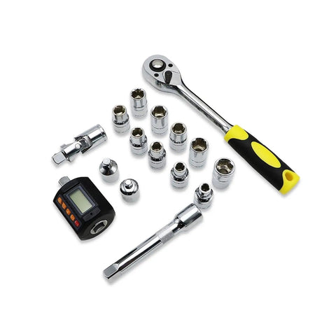 Mini Digital Torque Meter Gauge 1-13.5 In Lbf Inch Pounds Hand Wrench Tester For Bike And Auto Car Repair With Backlit Display And Adjustable Units For Precise Mechanical Work