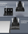 Installation methods for 450 Lumen COB LED Work Light with flexible gooseneck and screw fixed base for machine tools and lathe workbenches.
