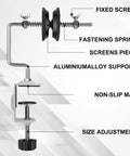 Diagram of Portable Fishing Line Spooler Winder For Spinning And Baitcasting Reels Table Clamp Spool Holder With Tensioner