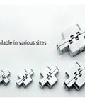 Cross Hidden Door Hinges 180 Degree Zinc Alloy Invisible Folding Hinge For Cabinets And Wooden Boxes in multiple sizes