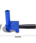 Stainless Steel Sheet Metal Roller Break Bender For DIY And Pro Shops, blue metal tool handle, dimensions shown