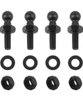 Car Ball Stud Kit 10mm With Spacers And Nuts For M6 Thread Gas Struts Lift Support Critical Connecting Parts For Your Ride Heavy Duty Four Pack Replacement Ball Studs And Nuts black steel