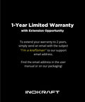 1-Year Limited Warranty for Heavy Duty Cart Airless Paint Sprayer with email instructions to extend coverage.