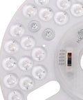 AUNMAS 6.30in LED Ceiling Fan Light Retrofit 5CCT Adjustable 3000K-6500K close-up of LED module showing adjustment settings.